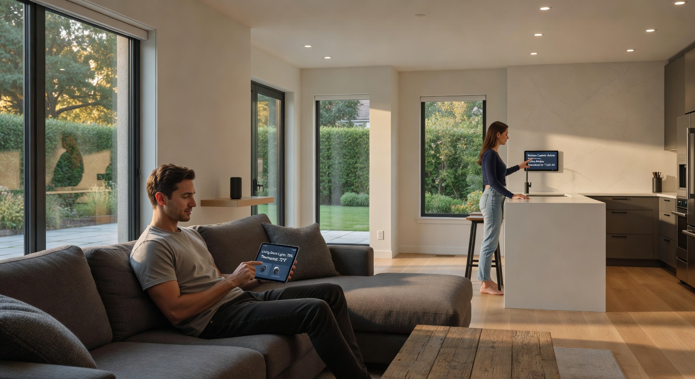smart home automation in everyday use, lifestyle p...